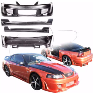 KBD Urethane V Spec Style 4pc Full Body Kit > Ford Mustang 1999-2004 (kbd_37-2014)