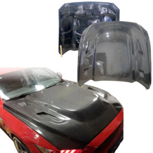 ModeloDrive Carbon Fiber SSH Cowl Hood > Ford Mustang 2015-2017 (modelodrive_119915)