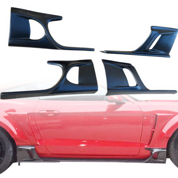 VSaero FRP KTOT Side Skirt Lower Splitters for Ford Mustang 2015-2020 (vsaero_108591)