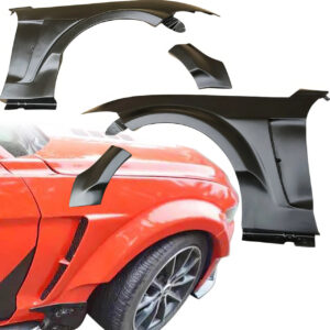 VSaero FRP KTOT Wide Body Fenders (front) for Ford Mustang 2015-2017 (vsaero_108589)