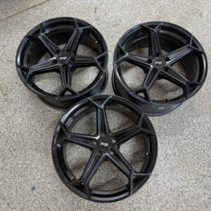 2005-2023 Ford Mustang Niche Arrow Black Wheels Set of 3 20x9"