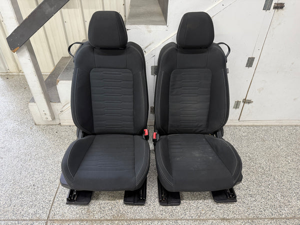 2015-2017 Ford Mustang GT Black Cloth Seats Coupe Front Power Seats