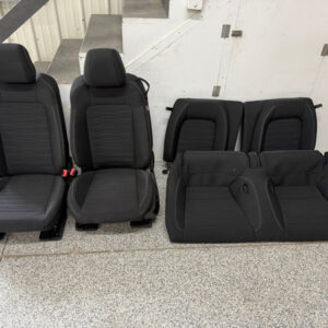 2015-2017 Ford Mustang GT Black Cloth Seats Coupe Front Rear Power Seats