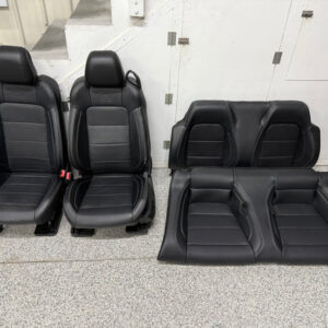 2015-2017 Ford Mustang GT Black Leather Convertible Front Rear Power Seats