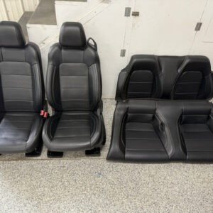 2015-2017 Ford Mustang GT Black Leather Front Rear Power Seats Heat Cooled Vert