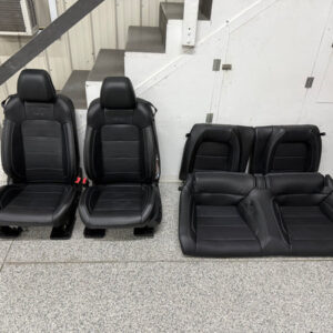 2015-2017 Ford Mustang GT Leather Front Rear Seats Black Heated Cooled