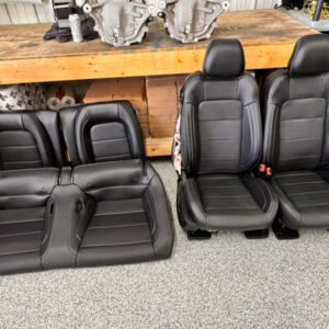 2015-2017 Ford Mustang GT Premium Leather Front Rear Seats Black Heated Cooled