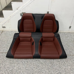 2015-2017 Mustang GT Convertible Rear Seats Saddle/Black Leather