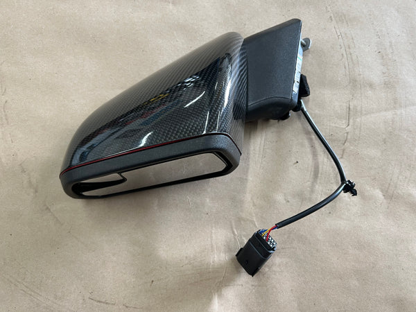 2015-2022 Ford Mustang GT LH Driver Side Mirror Carbon Fiber D4