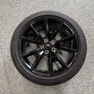 2015-2023 Ford Mustang GT Black Wheel Rim 19"x8.5" Pirelli 255/40/R19