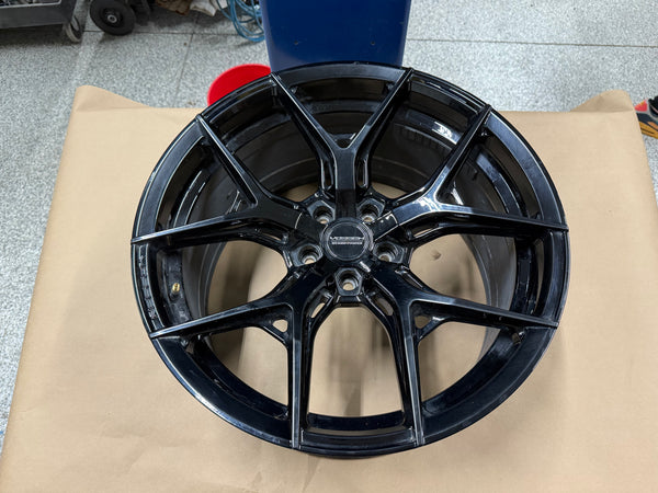 2015-2025 Ford Mustang Vossen Hybrid Forged HF5 Gloss Black Wheel Rim 20×10.5″