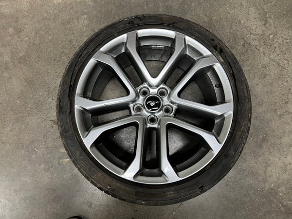 2018-2023 Ford Mustang GT Silver Wheel Rim 20×9 Eagle F1 265/35/20