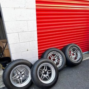 Weld RTS s81 17x4.5 Front and 17x10 rear with a 28 inch front& 305