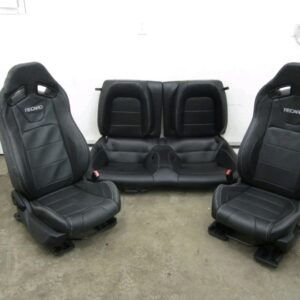 2015-2017 MUSTANG GT OEM RECARO BLACK LEATHER PERFORMANCE FRONT & REAR SEATS