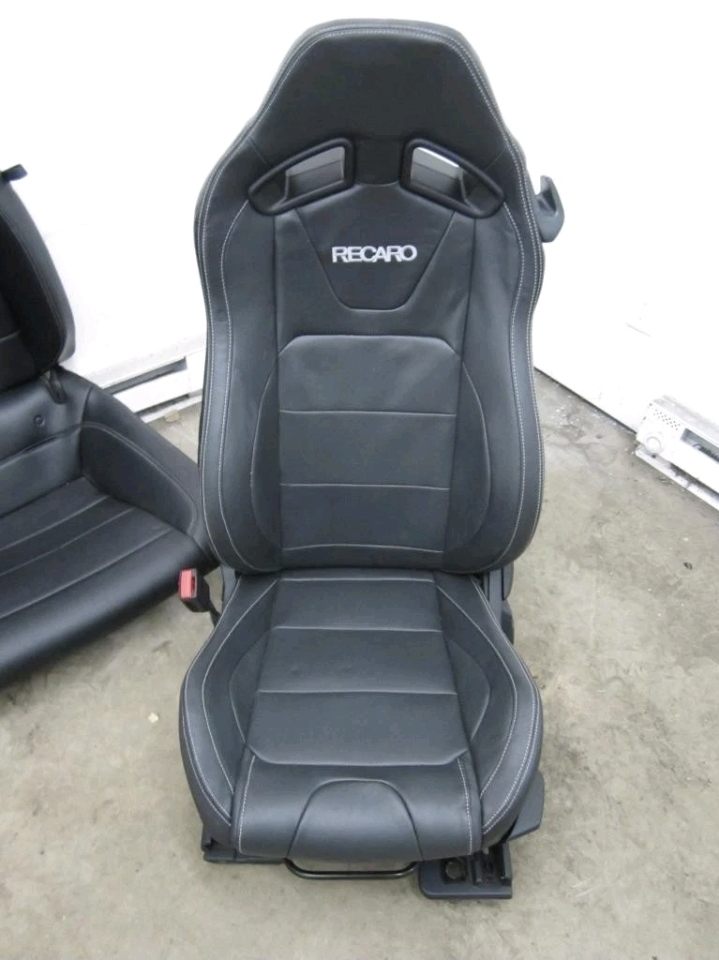 2015-2017 MUSTANG GT OEM RECARO BLACK LEATHER PERFORMANCE FRONT & REAR SEATS - Image 5