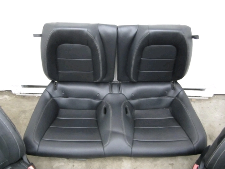 2015-2017 MUSTANG GT OEM RECARO BLACK LEATHER PERFORMANCE FRONT & REAR SEATS - Image 7
