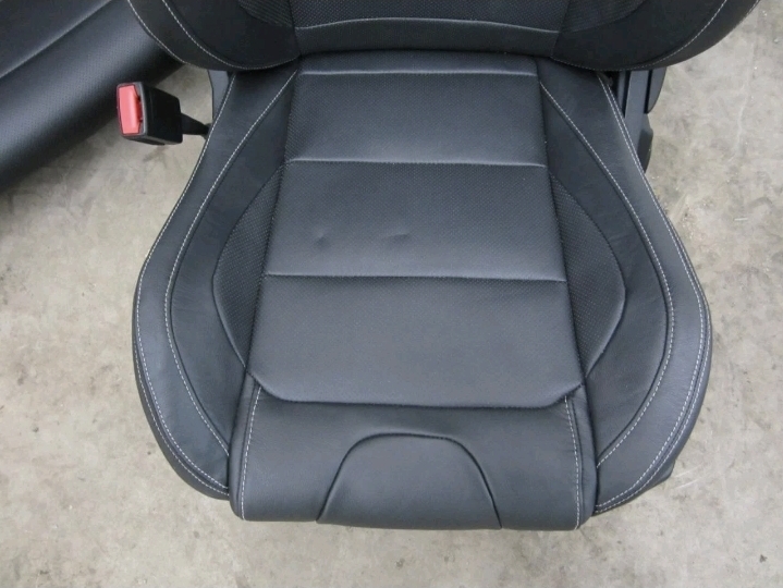 2015-2017 MUSTANG GT OEM RECARO BLACK LEATHER PERFORMANCE FRONT & REAR SEATS - Image 9