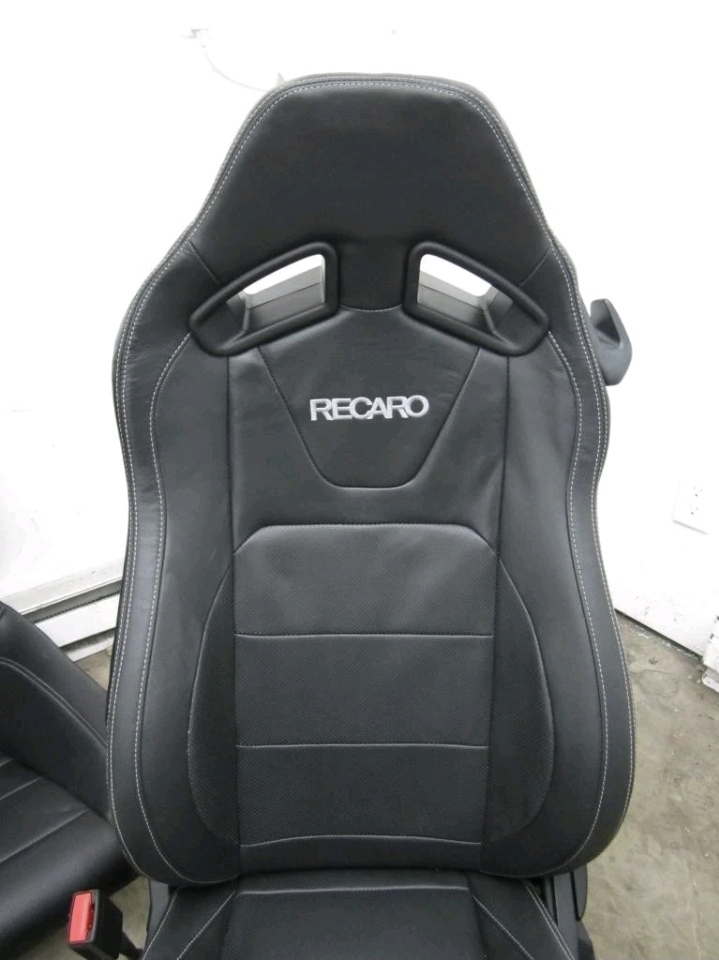 2015-2017 MUSTANG GT OEM RECARO BLACK LEATHER PERFORMANCE FRONT & REAR SEATS - Image 10