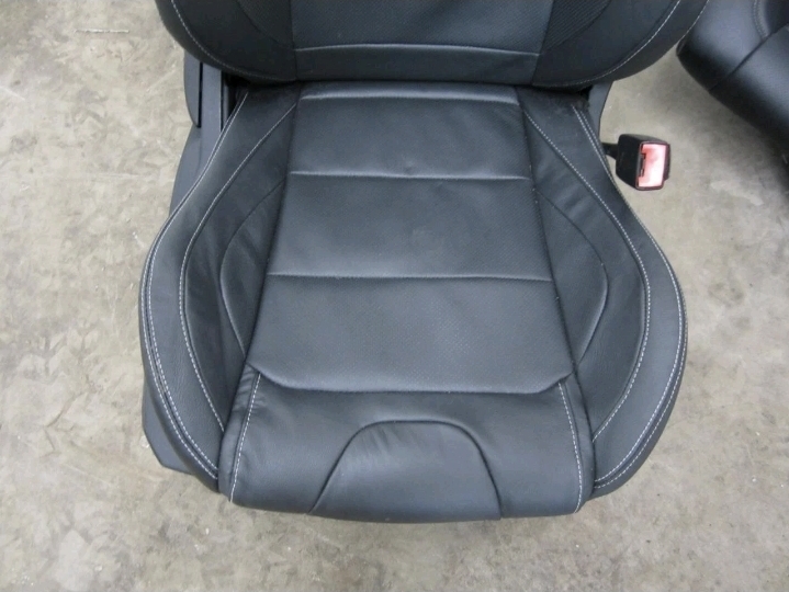 2015-2017 MUSTANG GT OEM RECARO BLACK LEATHER PERFORMANCE FRONT & REAR SEATS - Image 16