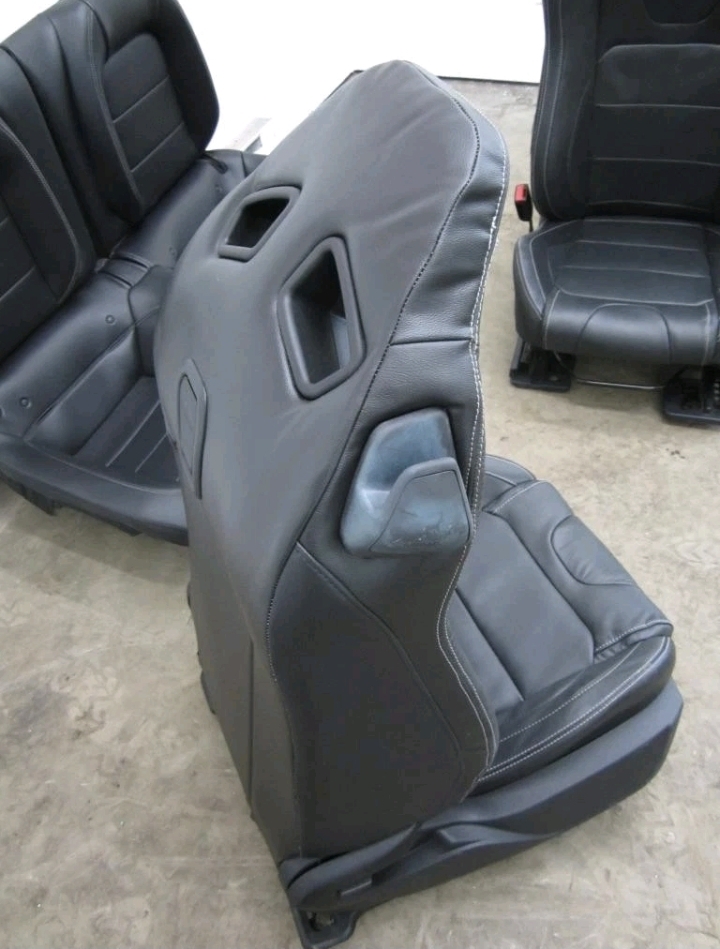 2015-2017 MUSTANG GT OEM RECARO BLACK LEATHER PERFORMANCE FRONT & REAR SEATS - Image 18