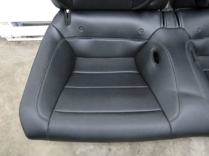 2015-2017 MUSTANG GT OEM RECARO BLACK LEATHER PERFORMANCE FRONT & REAR SEATS - Image 22