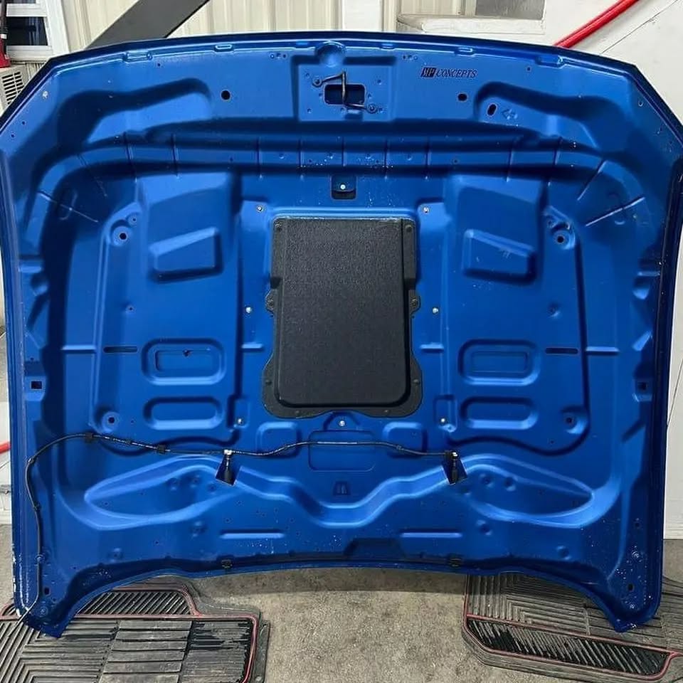 2018 2019 2020 2021 Mustang GT GT500 Style Aluminum Hood MP Concepts Blue - Image 6
